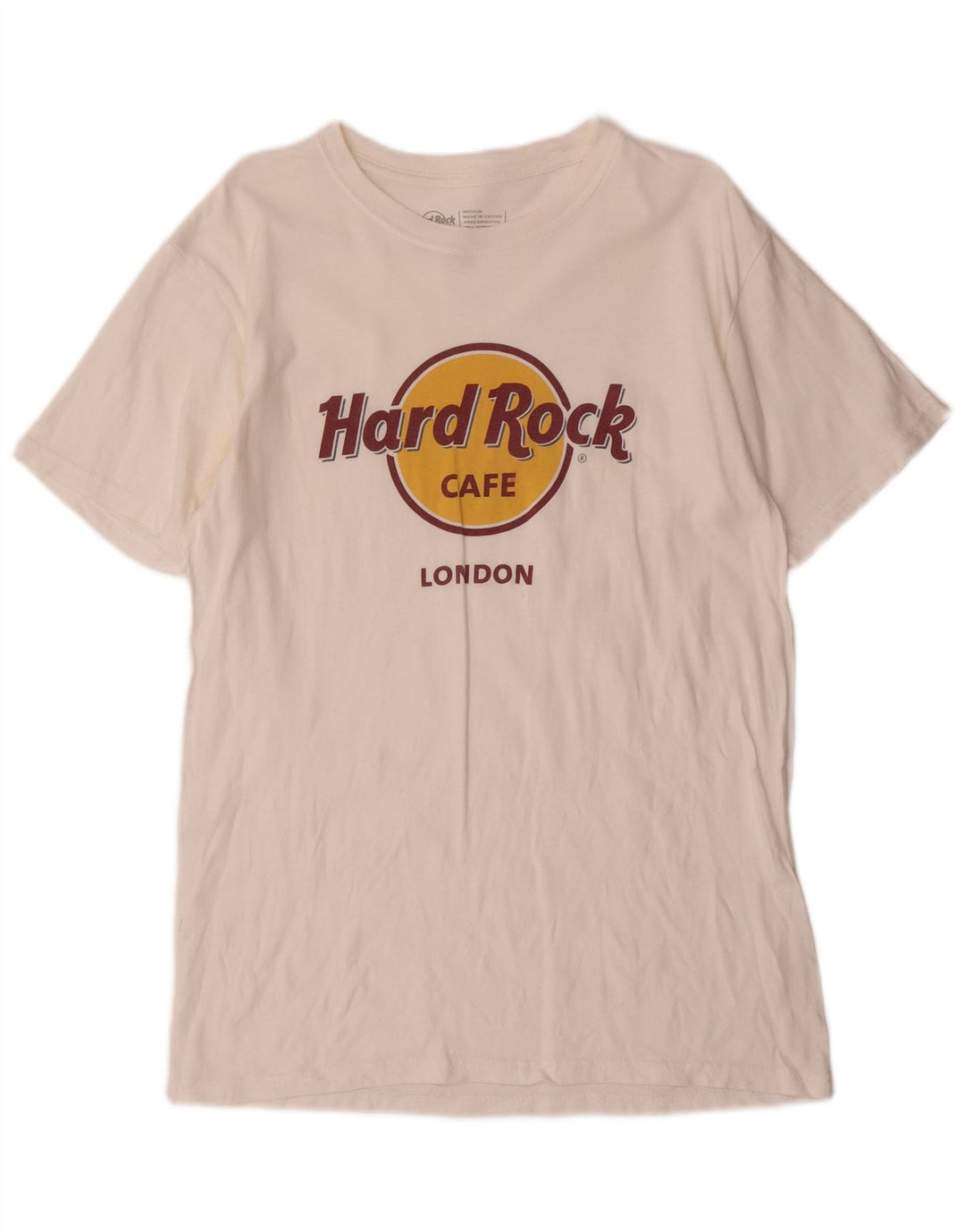 HARD ROCK CAFE Ανδρικό T-Shirt London Graphic Top Μεσαίο λευκό βαμβακερό