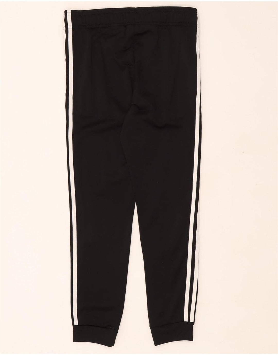 Adidas Boys Tracksuit Trousers Joggers 11-12 Years Black Polyester