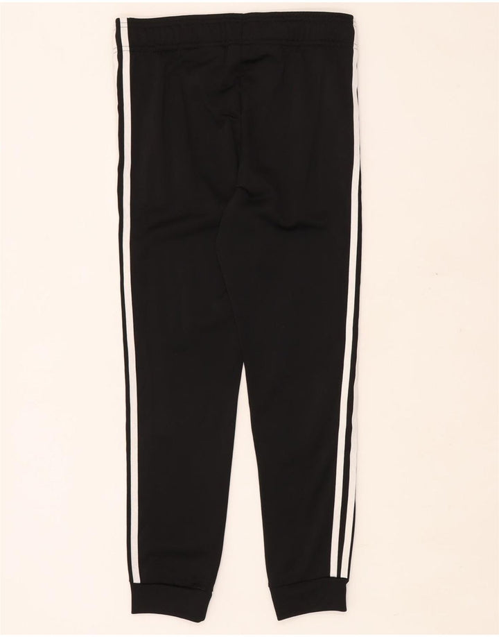 Adidas Boys Tracksuit Trousers Joggers 11-12 Years Black Polyester