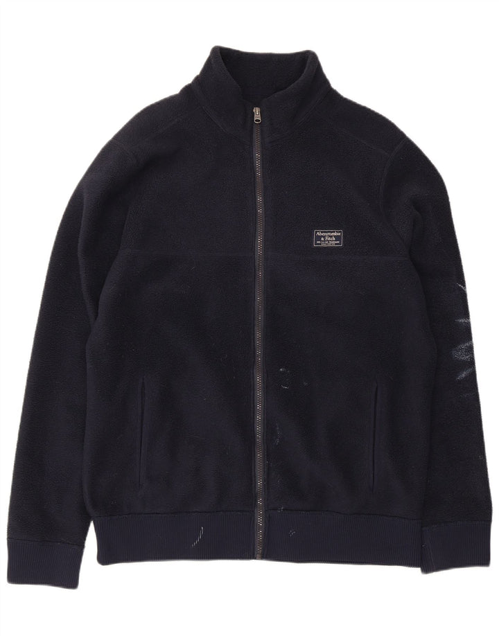 Ανδρικό Fleece Jacket Abercrombie & Fitch UK 38 Medium Navy Blue Polyester