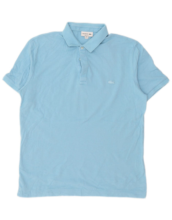 Ανδρικό μπλουζάκι πόλο Lacoste Regular Fit Μέγεθος 6 XL Μπλε βαμβακερό