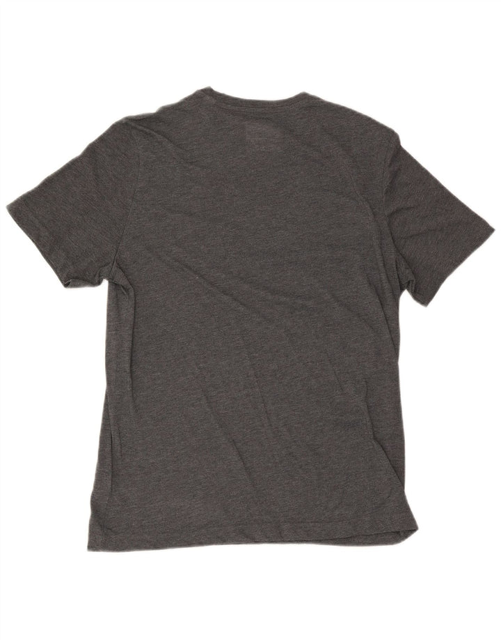 Ανδρικό γραφικό μπλουζάκι Reebok Regular Fit Top Large Grey Flecked Polyester
