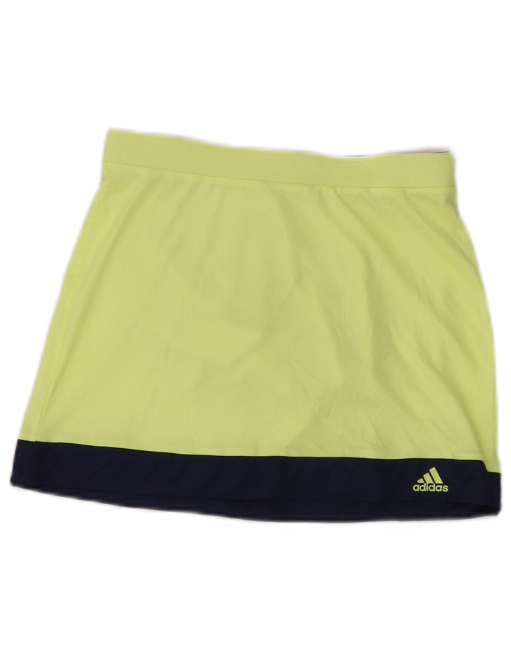 Adidas Girls Climalite Skort 11-12 ετών Yellow Colorblock Polyester