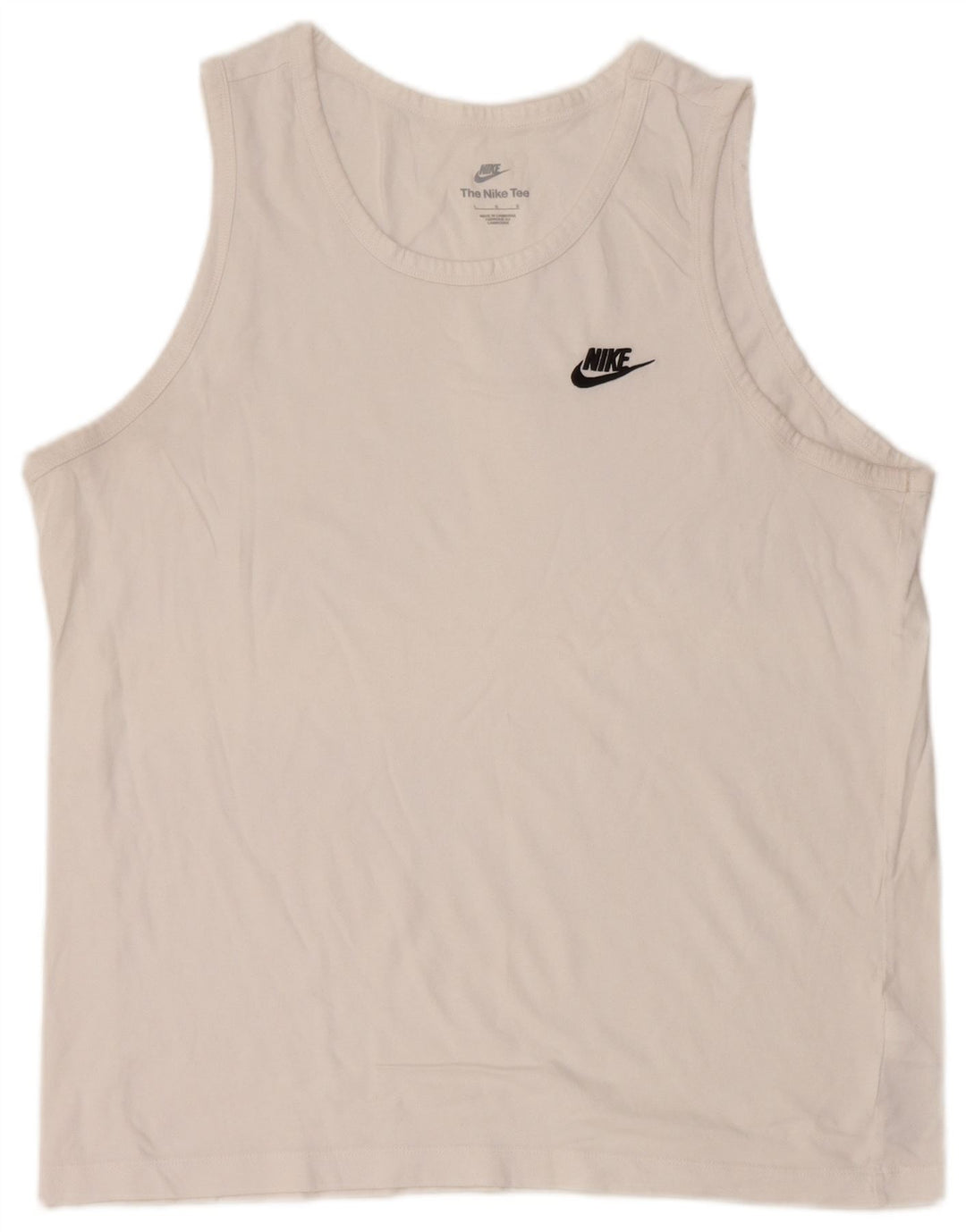 Ανδρικό γιλέκο Nike μεγάλο λευκό βαμβακερό