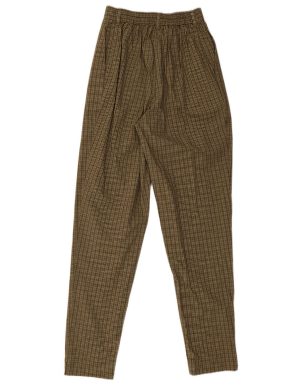Marks & Spencer Γυναικείο παντελόνι Chino UK 10 Small W24 L31 Brown Check