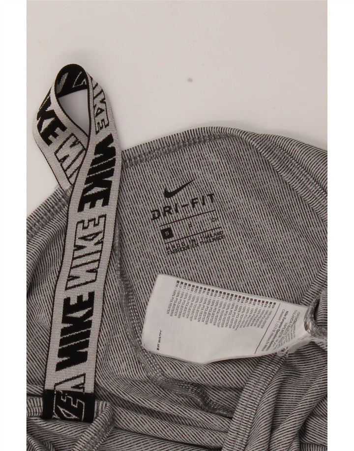 Γυναικείο γραφικό γιλέκο Nike Dri Fit Top UK 8 Small Grey Colorblock Polyester