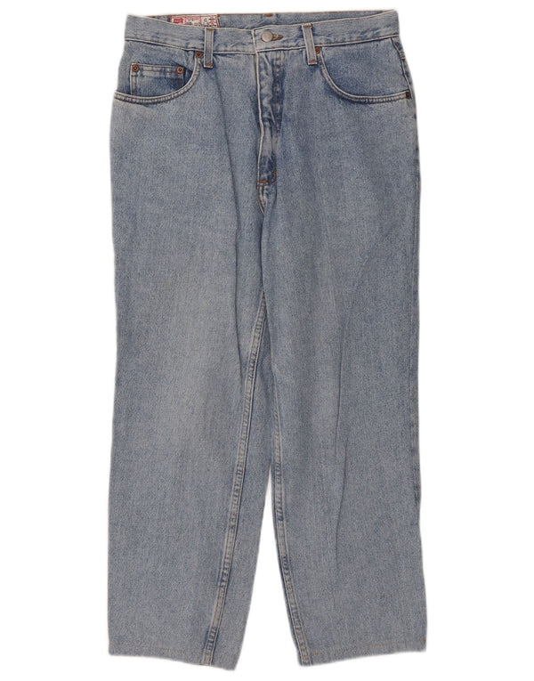 Rifle Womens Wide Leg Jeans W32 L25 Blue Cotton