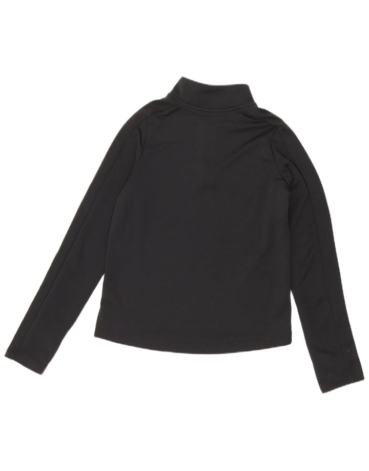 Φόρμα Nike Girls Dri Fit με φερμουάρ πουλόβερ φόρμα 10-11 ετών, μεσαίο μαύρο