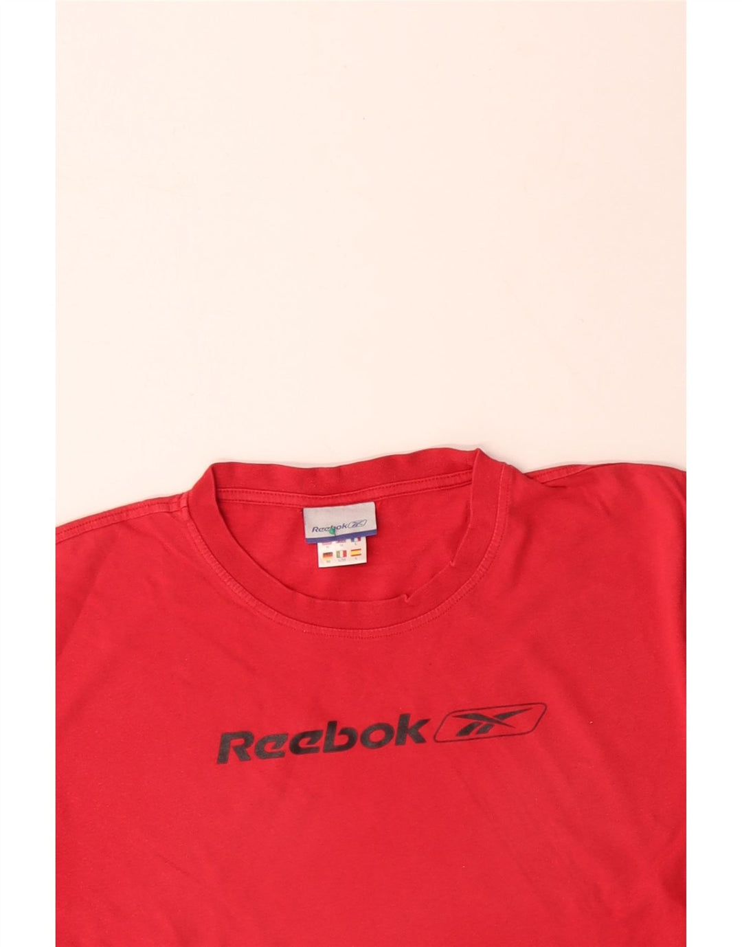 Ανδρικό γραφικό T-Shirt REEBOK Top Μεσαίο κόκκινο βαμβακερό