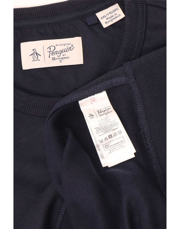 Ανδρικό φούτερ Penguin Jumper 2XL Navy Blue Cotton