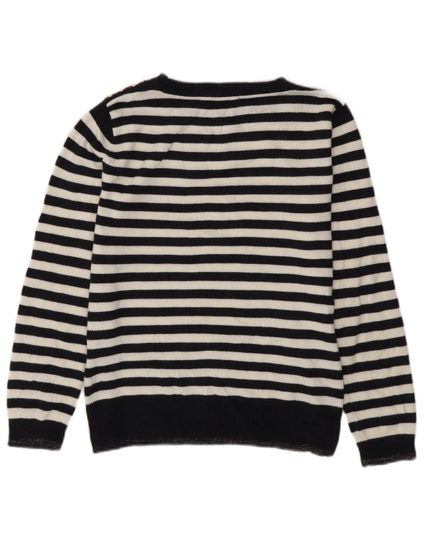 Marks & Spencer Γυναικείο πουλόβερ με λαιμό σκάφος UK 8 Small Navy Blue