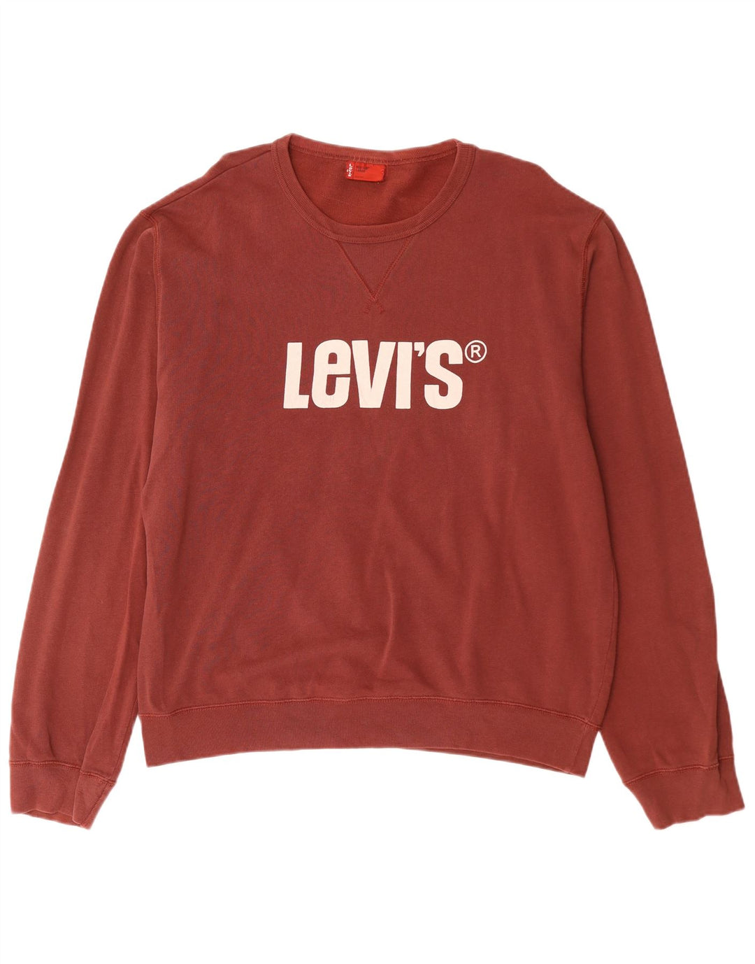 Ανδρικό γραφικό φούτερ Levi's Jumper Large Maroon Βαμβακερό