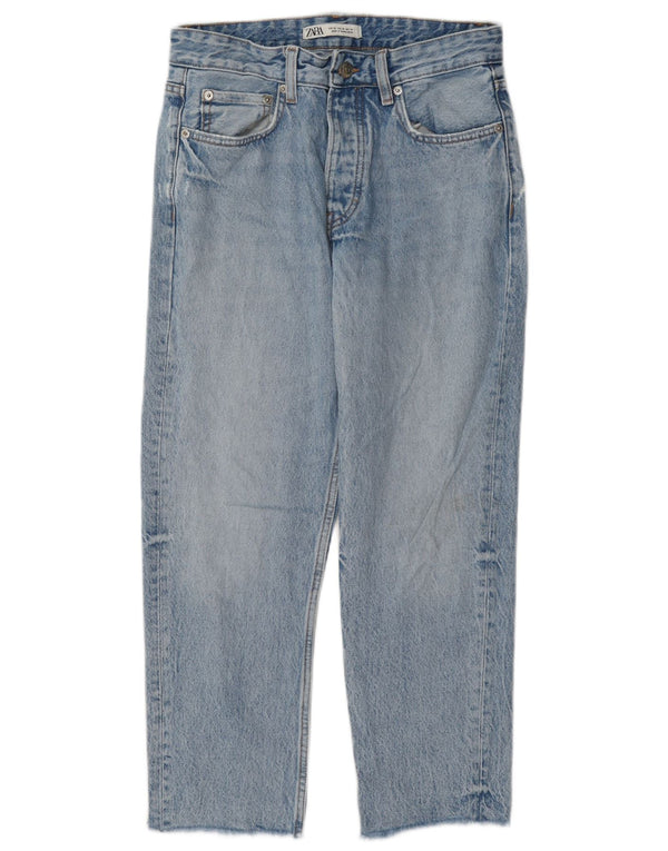 Zara Ανδρικό τζιν ίσιο EU 38 Small W30 L26 Μπλε βαμβακερό