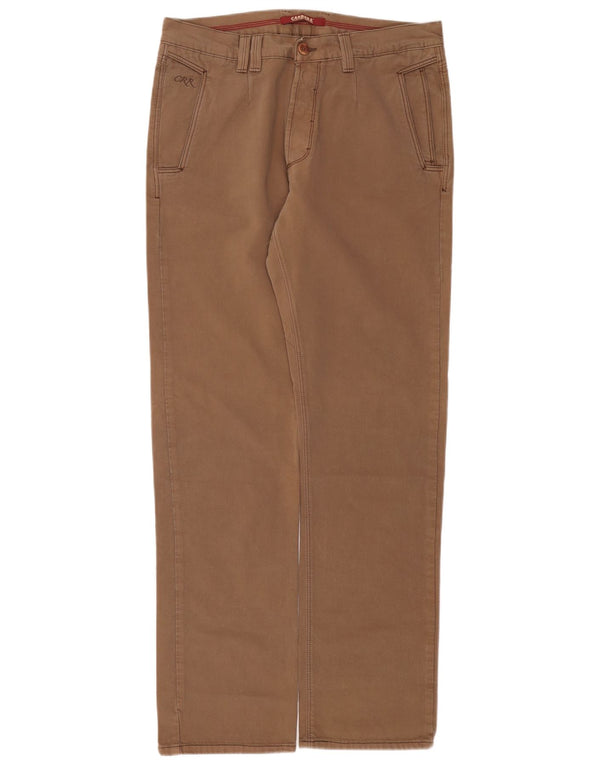 Ανδρικό ίσιο casual παντελόνι CARRERA W32 L33 Καφέ