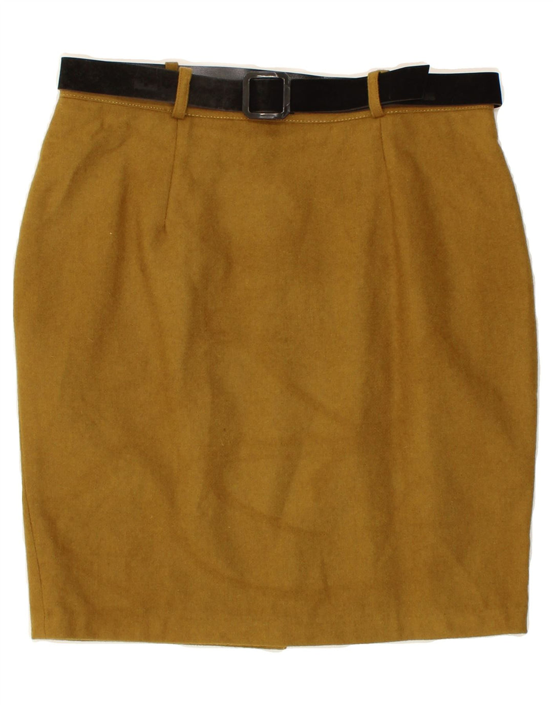 VINTAGE Womens Pencil Skirt W30 Medium Brown Wool Vintage Vintage and Second-Hand Vintage from Messina Hembry 