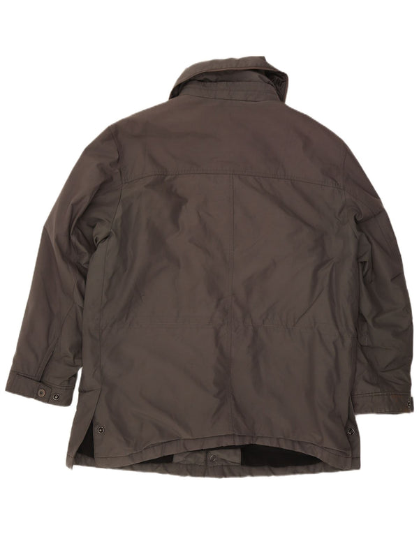 Marks & Spencer Mens Utility Jacket UK 40 Large Grey Polyester
