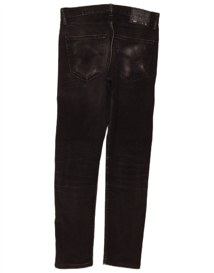 Ανδρικό τζιν Levi's Slim Tapered W31 L32 Μαύρο βαμβακερό