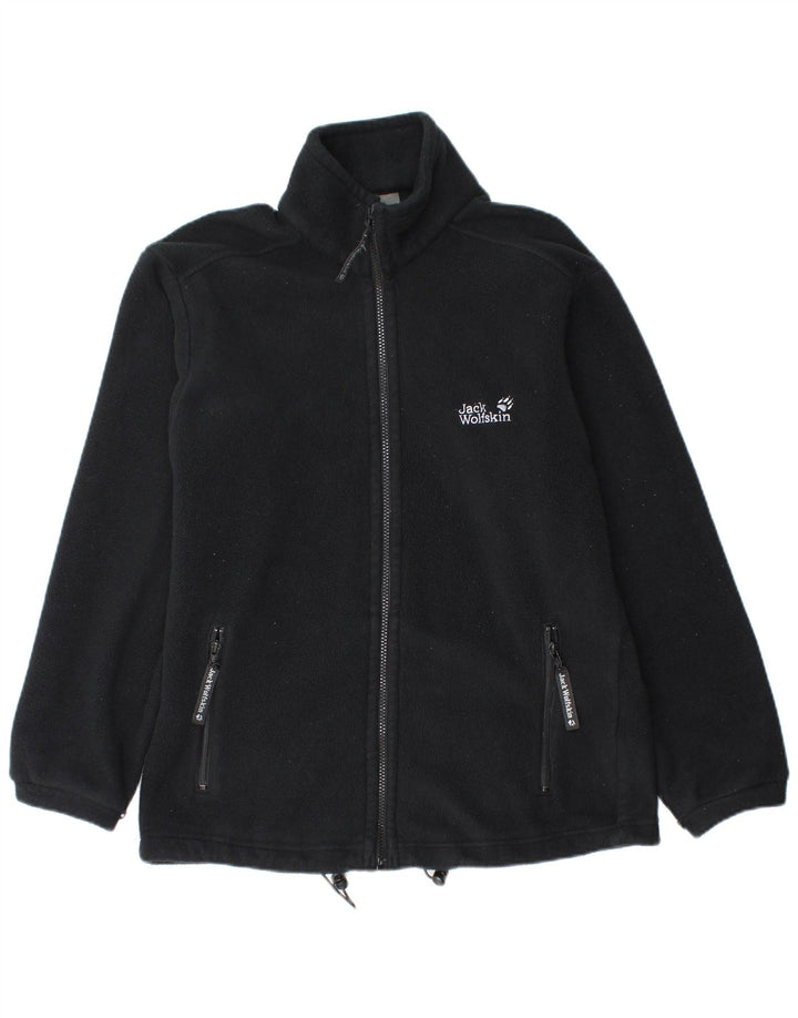 JACK WOLFSKIN Ανδρικό Fleece Jacket UK 36/38 Μικρό μαύρο πολυεστέρα