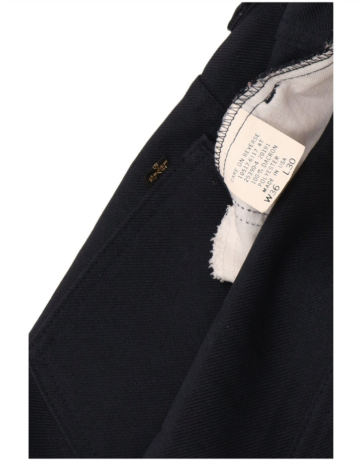 Ανδρικό ίσιο καθημερινό παντελόνι LEVI'S W36 L30 Navy Blue Polyester