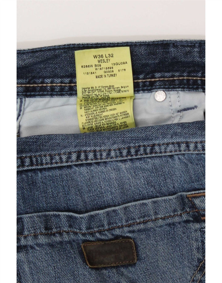 Ανδρικό τζιν Wrangler Wesley Regular Straight W36 L32 Μπλε βαμβακερό
