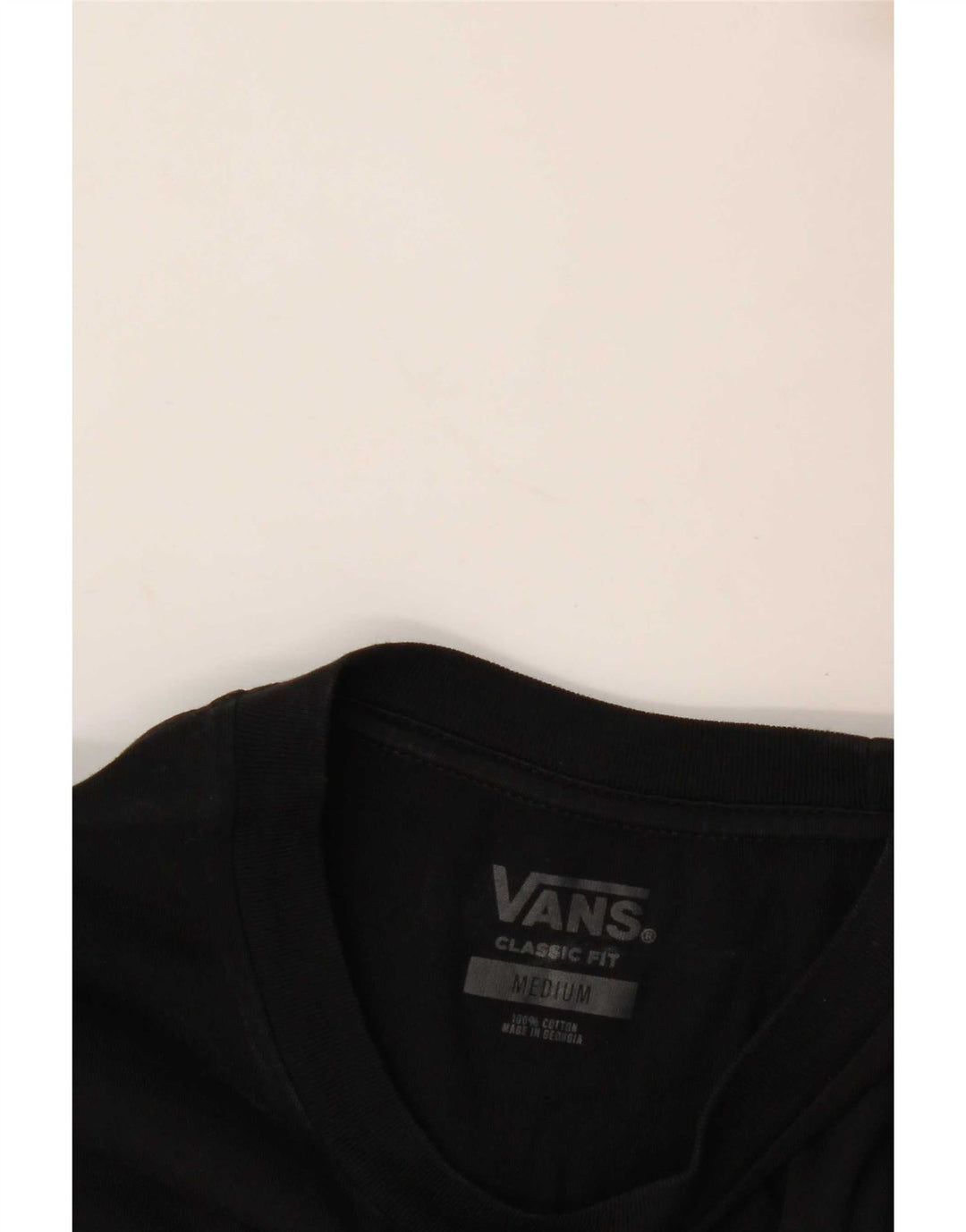 Ανδρικό μπλουζάκι Vans Classic Fit Top Μεσαίο μαύρο βαμβακερό