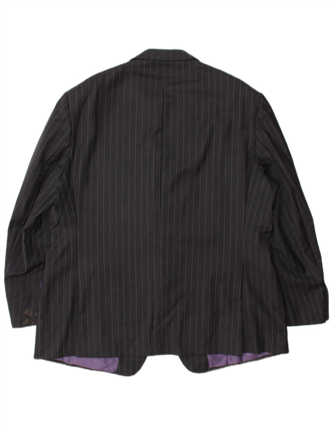 Marks & Spencer Ανδρικό μπουφάν σακάκι με 2 κουμπιά UK 44 XL μαλλί με γκρι ρίγες
