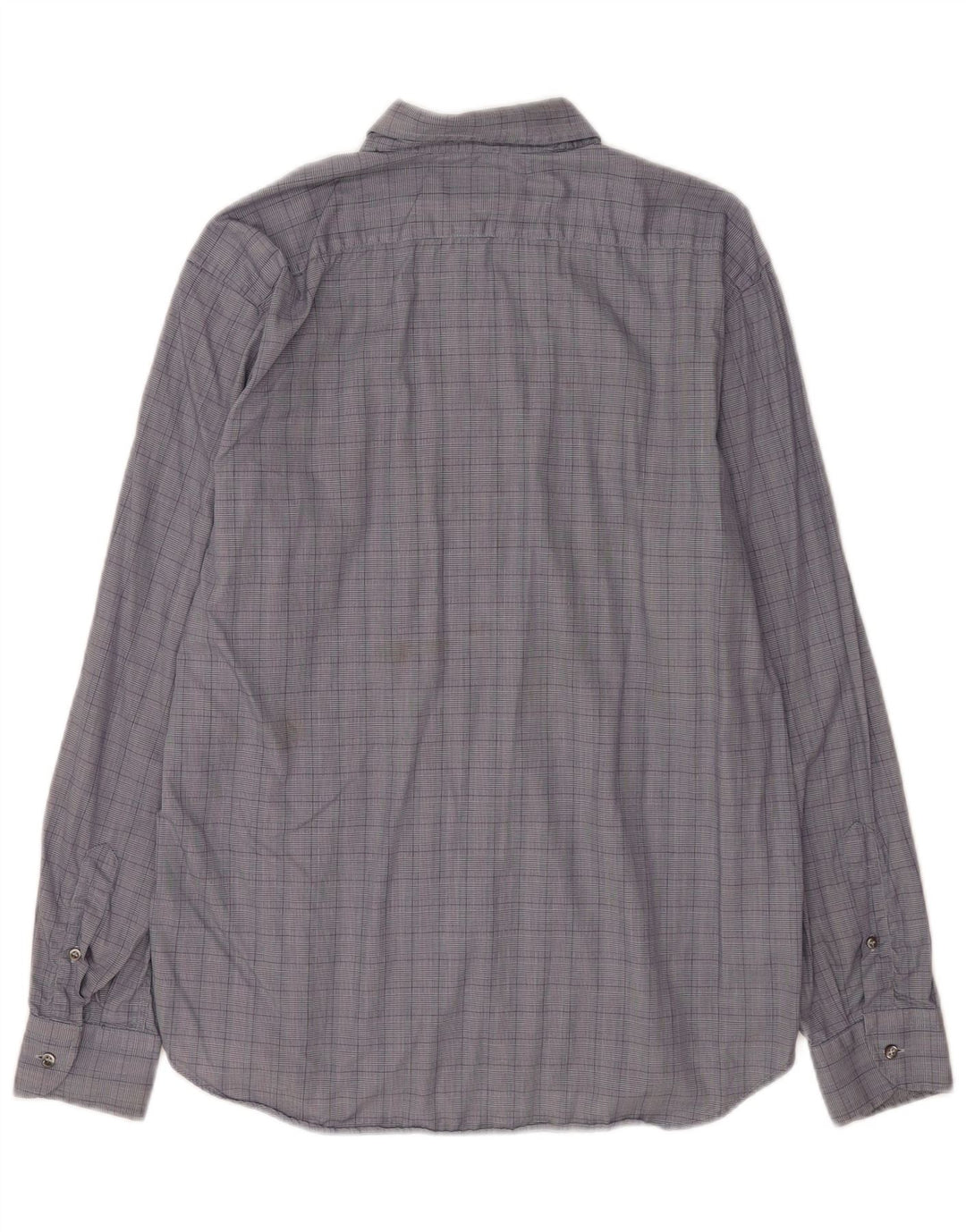 Ανδρικό πουκάμισο Roccobarocco Μέγεθος 42 16 1/2 Large Blue Check Cotton