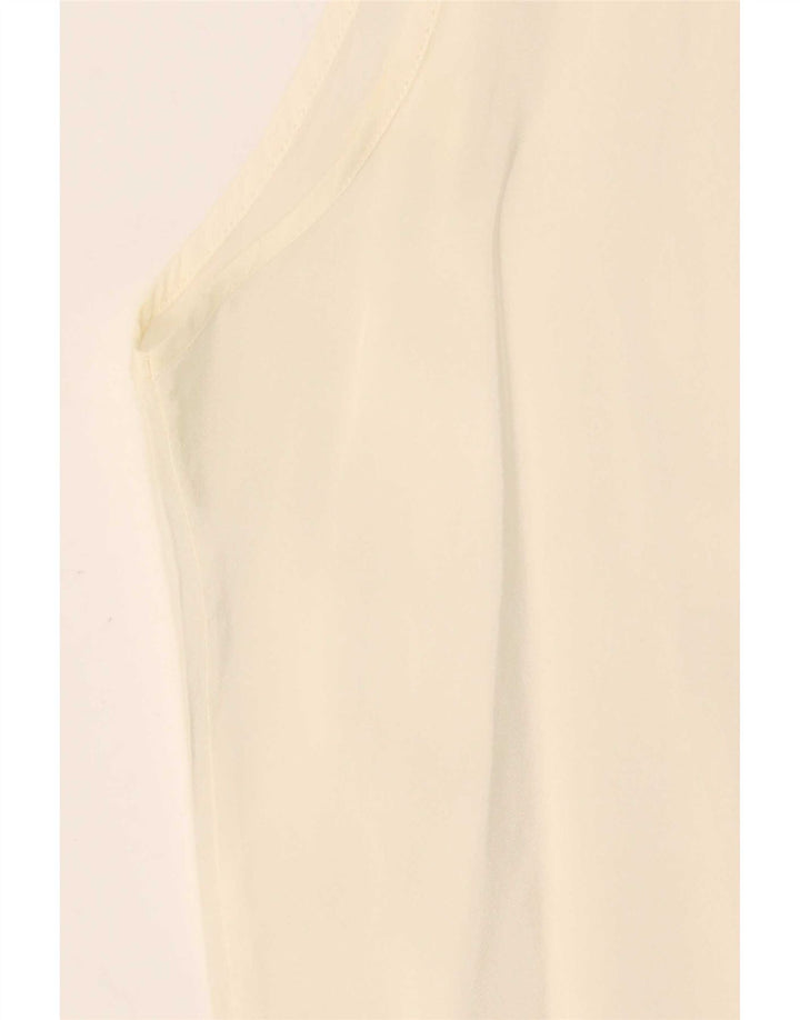 Saint George Γυναικεία Αμάνικη Μπλούζα Τοπ UK 12 Medium Off White