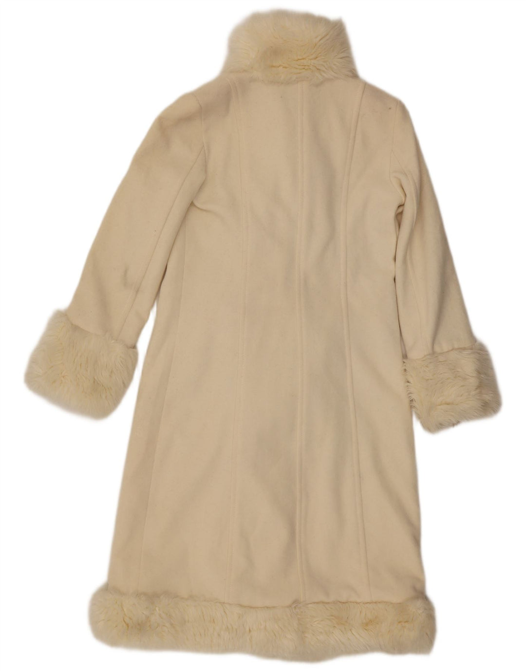 Zara Γυναικείο Πανωφόρι UK 10 Small Beige Wool