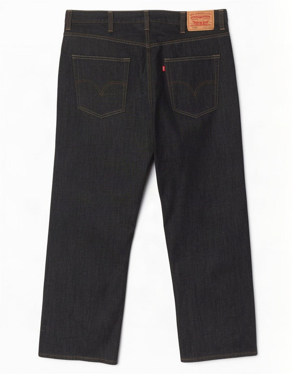Levi's Mens 569 Loose Fit Straight Jeans W38 L32 Γκρι βαμβακερό