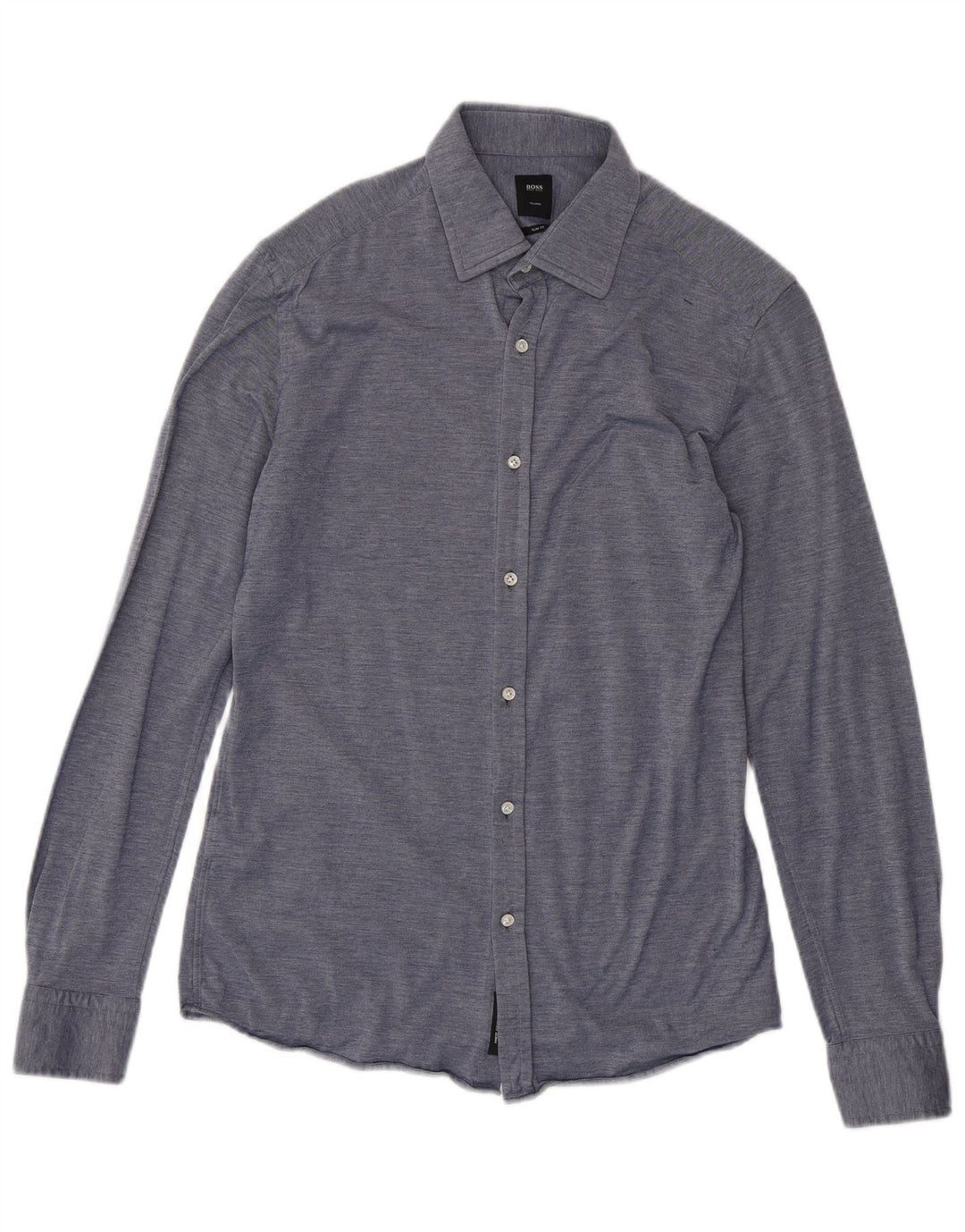 Ανδρικό πουκάμισο Hugo Boss Tailored Slim Fit Μέγεθος 40 15 3/4 μεσαίο μπλε βαμβακερό