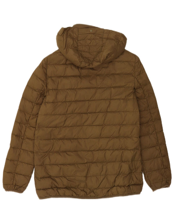 Zara Γυναικείο μπουφάν με κουκούλα UK 10 Small Khaki Polyester