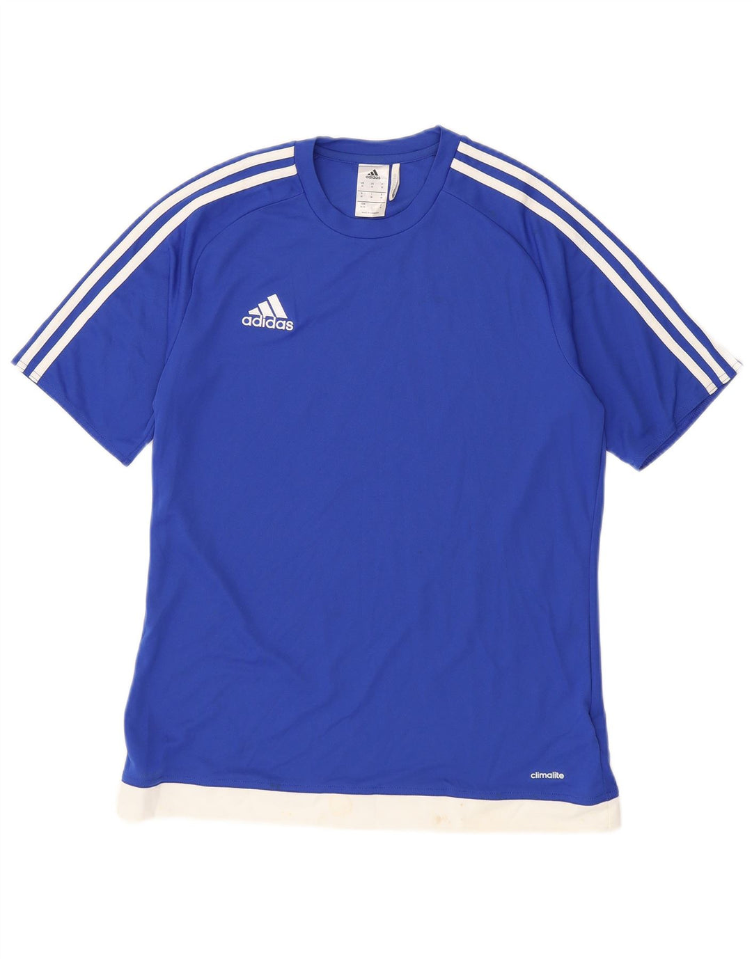 Ανδρικό T-Shirt Climalite ADIDAS Top Medium Blue Colorblock Πολυεστέρας