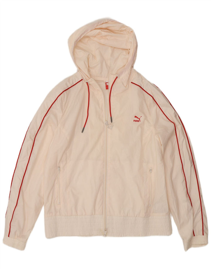 Puma Γυναικείο Bomber Jacket UK 14 Large Off White Πολυεστέρας