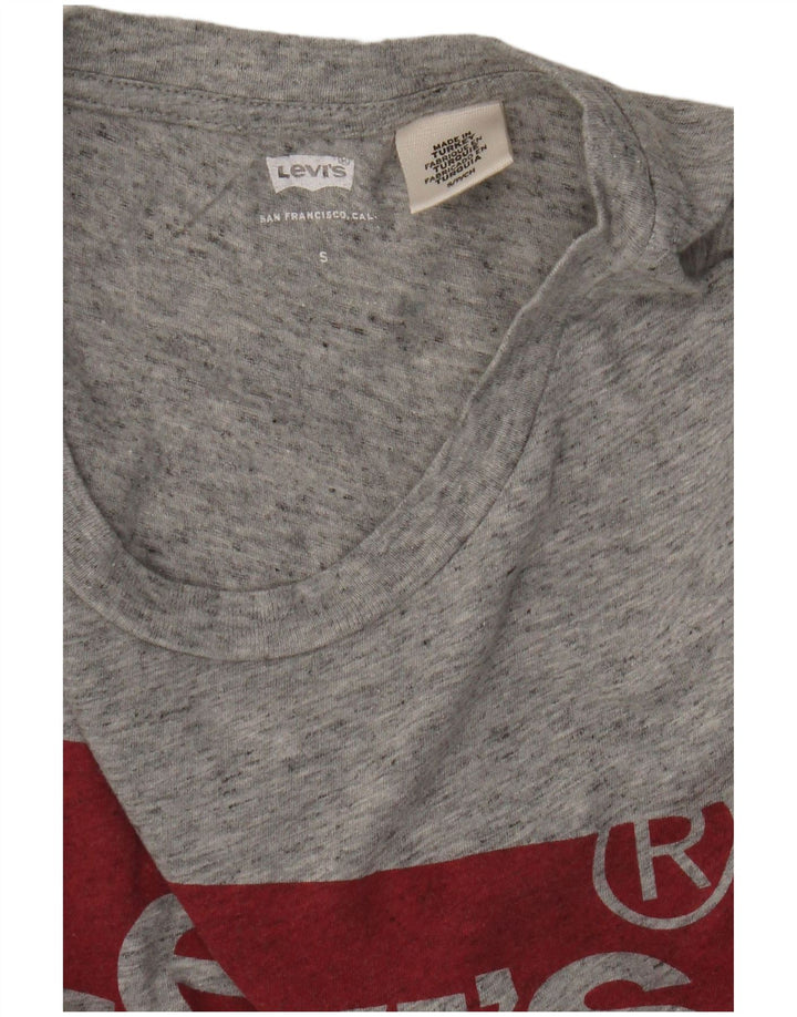 Γυναικείο γραφικό μπλουζάκι Levi's Top UK 10 Small Grey Flecked