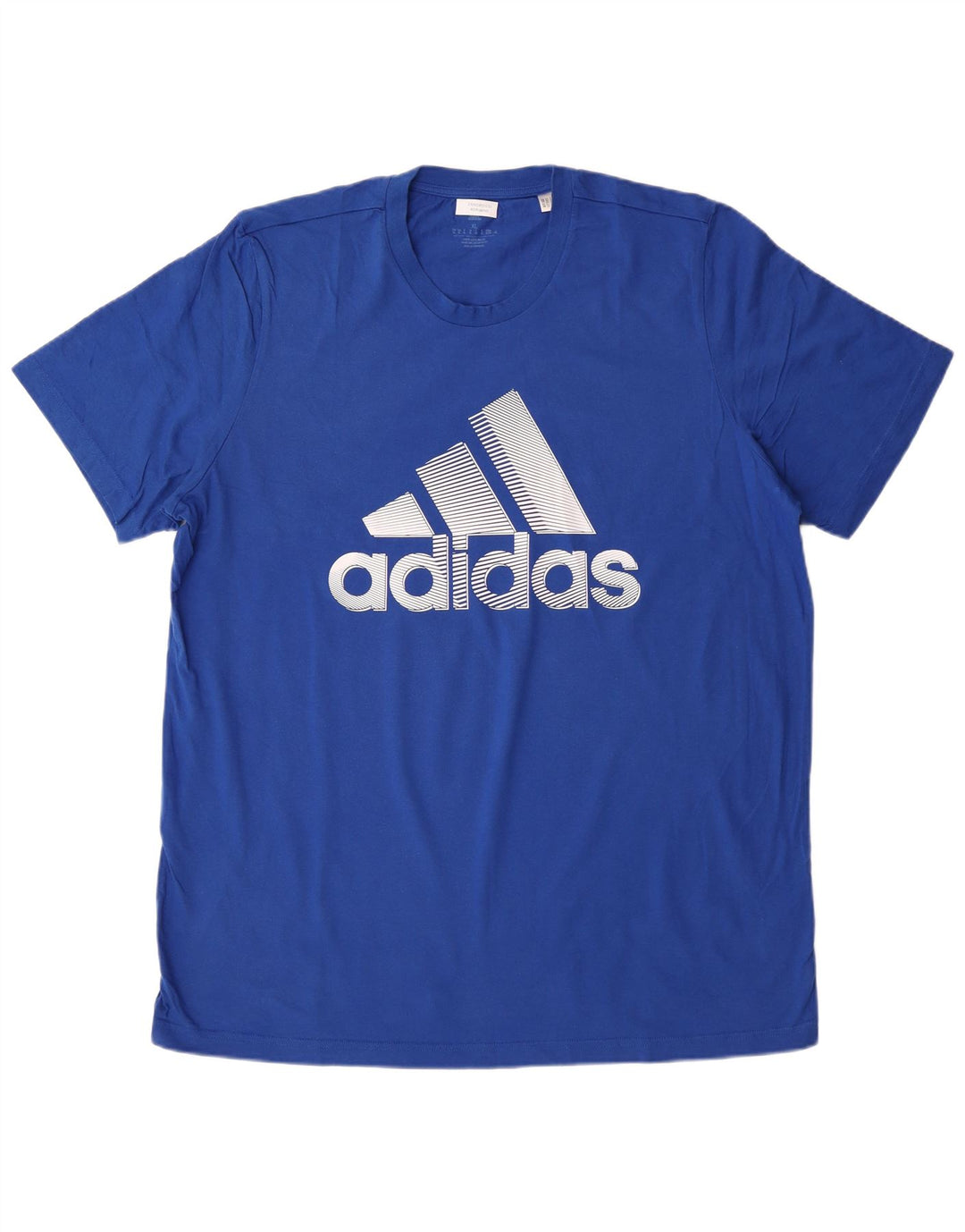 Ανδρικό γραφικό T-Shirt ADIDAS Top XL Μπλε βαμβακερό