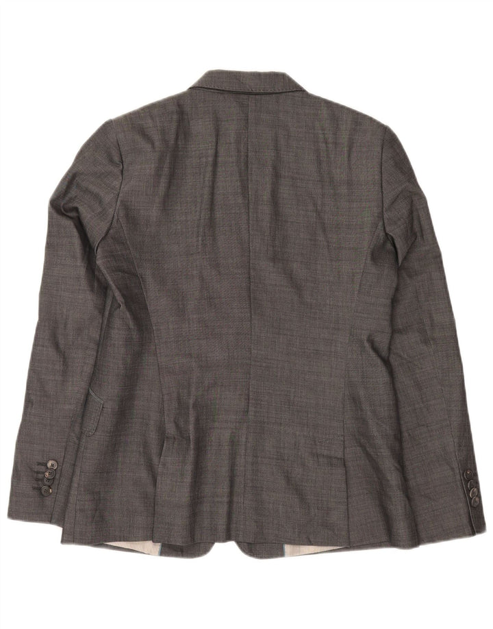 Massimo Dutti Γυναικείο μπλέιζερ με 2 κουμπιά μπουφάν EU 42 μεγάλο γκρι βαμβακερό