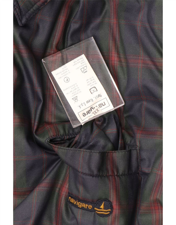 NAVIGARE Ανδρικό αναστρέψιμο μπουφάν UK 44 2XL Navy Blue Wool