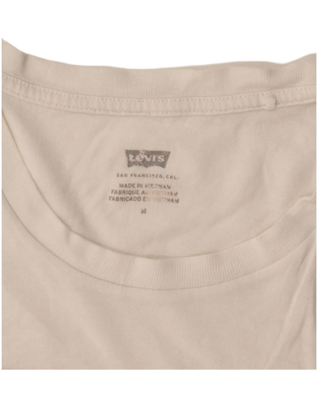Γυναικείο γραφικό T-Shirt Levi's Top UK 14 Medium White