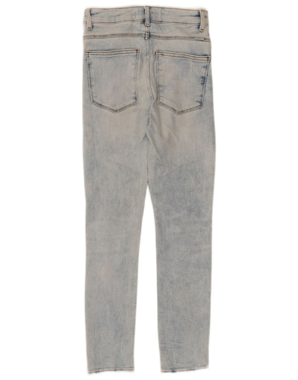 Zara Womens Distressed Skinny Jeans EU 36 XS W26 L27 Blue