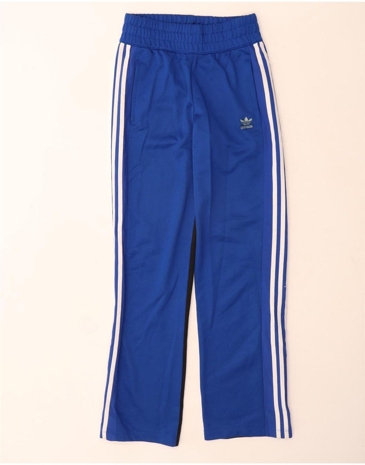 Γυναικεία αθλητική φόρμα Adidas Παντελόνι UK 8 Small Blue Colourblock Polyester