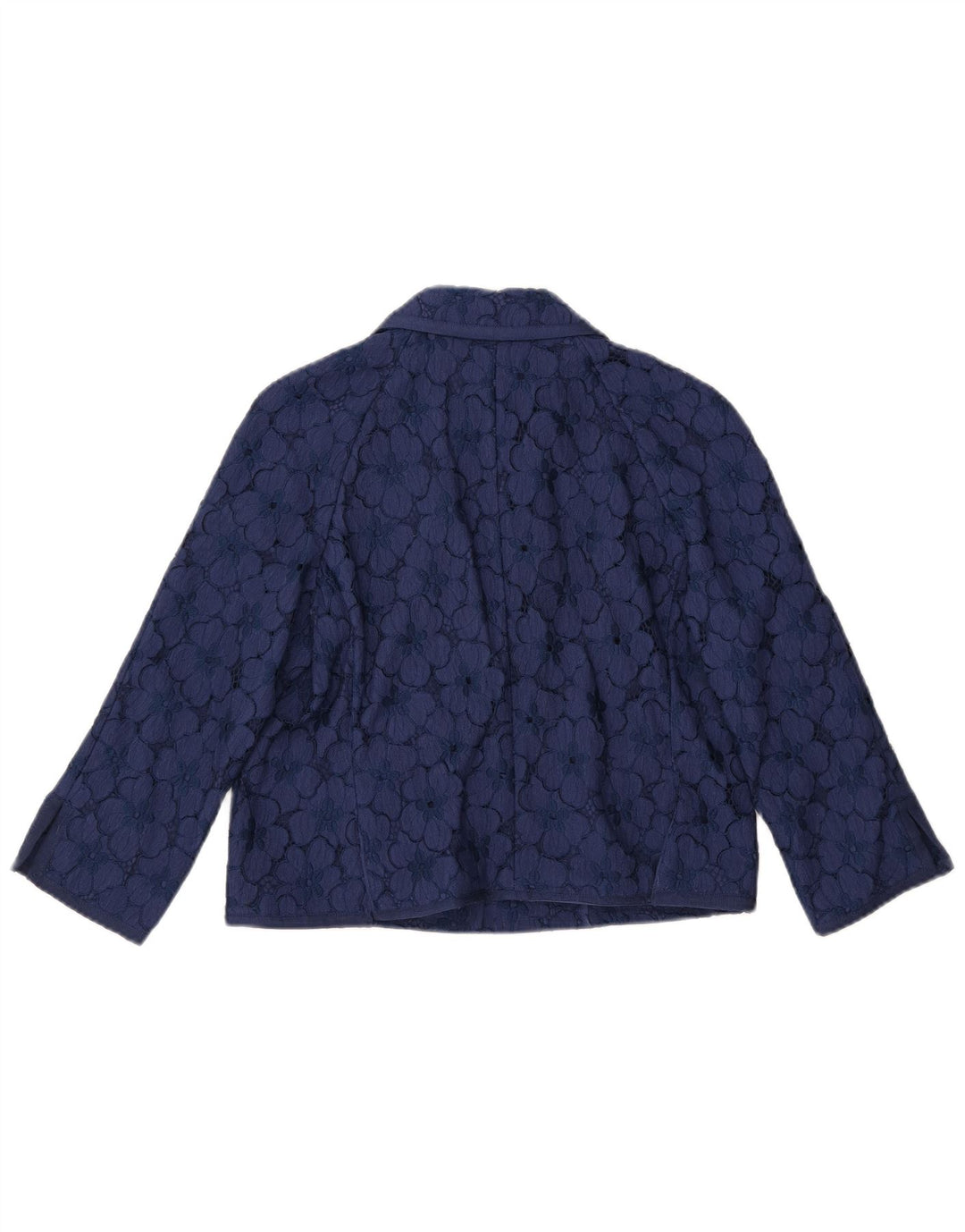 LUISA SPAGNOLI Γυναικείο Μπουφάν Blazer Crop 3/4 Sleeve IT 44 Medium Navy Blue