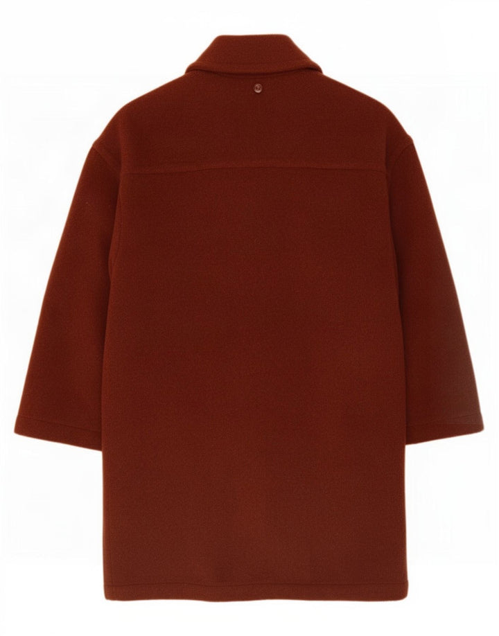 Superior Γυναικείο Παλτό Duffle Oversized US 3 XS Καφέ Μαλλί