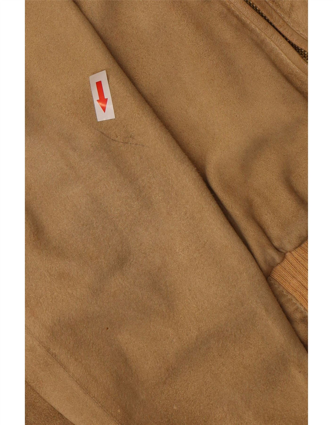 Vintage Ανδρικό Suede Bomber Jacket IT 52 XL Καφέ Βαμβακερό