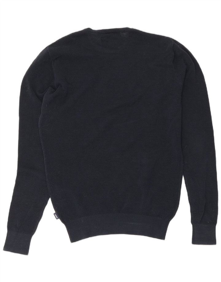 Armani Jeans Ανδρικό πουλόβερ με λαιμόκοψη μεσαίου μπλε βαμβακερό