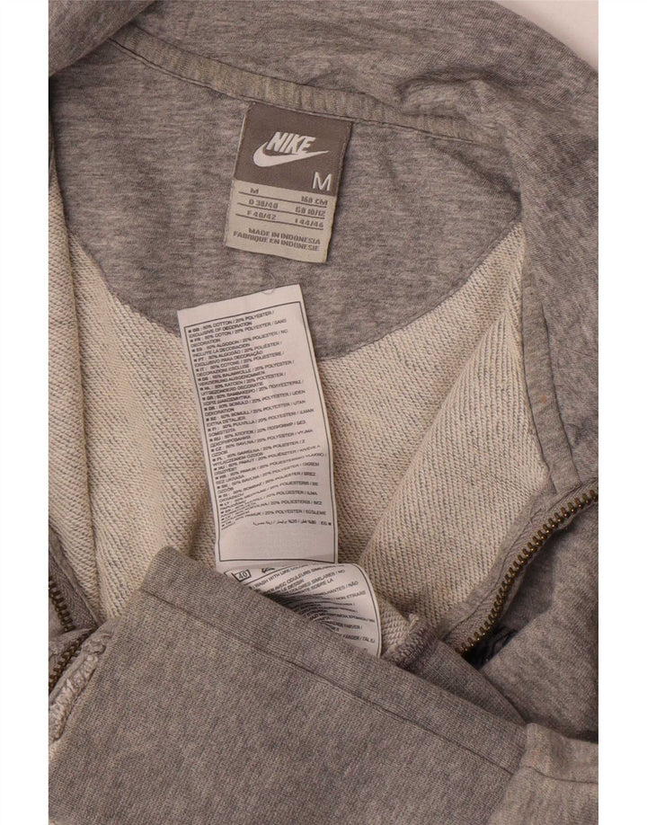 Γυναικεία αθλητική φόρμα Nike Top μπουφάν UK 10/12 Βαμβακερό μεσαίο γκρι