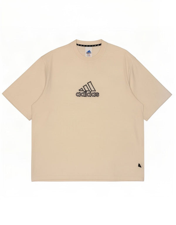 Ανδρικό γραφικό μπλουζάκι Adidas Top UK 48/50 XL Λευκό βαμβακερό