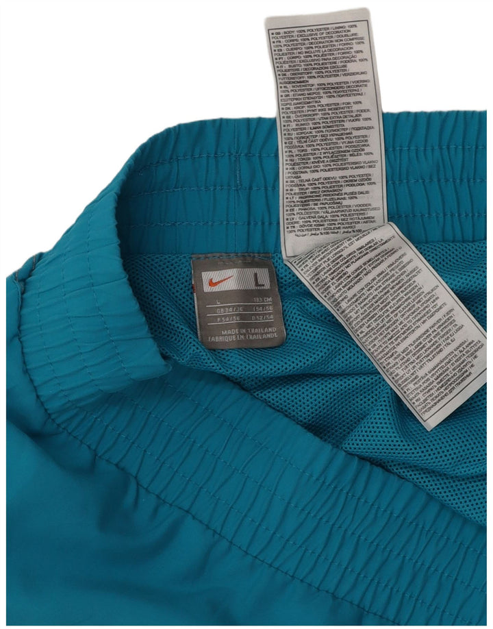 Ανδρικό γραφικό αθλητικό σορτς Nike μεγάλο μπλε πολυεστέρα