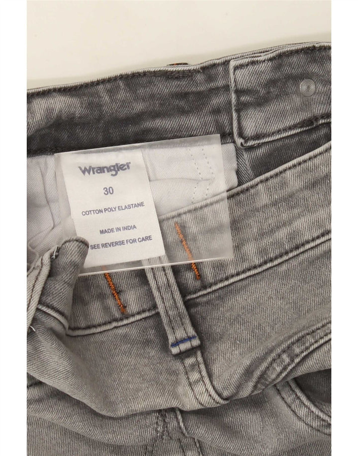 Ανδρικό τζιν Wrangler Zathan Straight W30 L32 Γκρι βαμβακερό