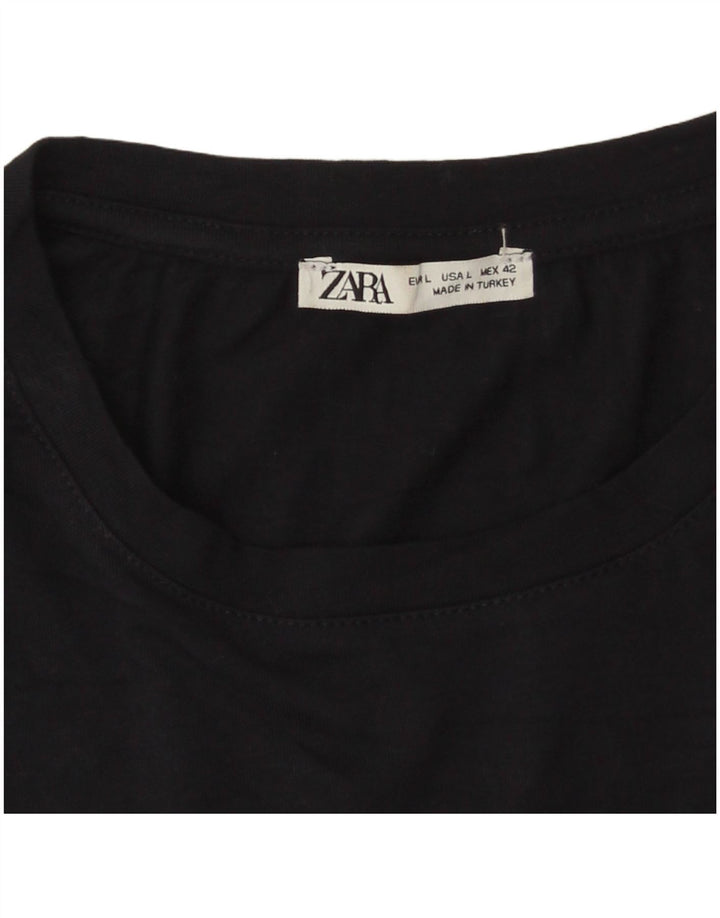 Zara Ανδρικό T-Shirt Top Large Navy Blue